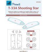 T-33A Shooting Star (pro stavebnice Italeri, Platz a Tanmodel)