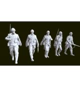 5 pochodujících francouzských vojáků – WW 1