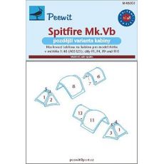 Spitfire Mk.Vb (pozdější varianta kabiny) - pro modely Airfix