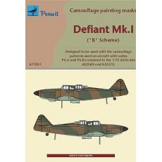 71001 - Defiant Mk.I - maska na kamuflážní schéma "B"