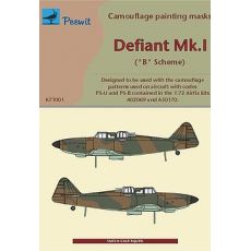 71001 - Defiant Mk.I - maska na kamuflážní schéma "B"